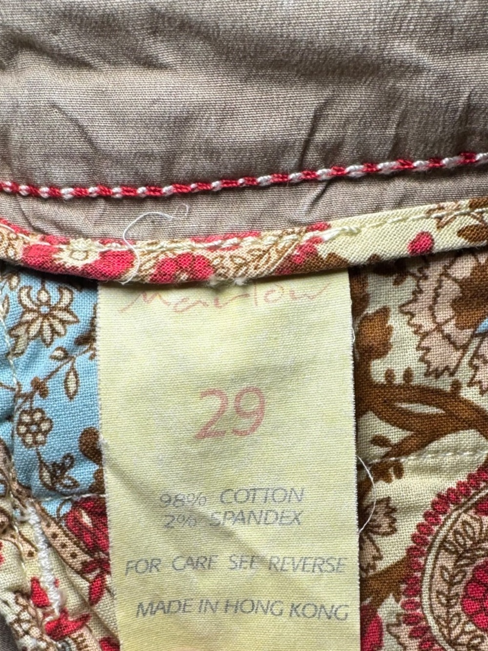 Marlow Vintage Tan Original Shorts 29 - Picture 8 of 9